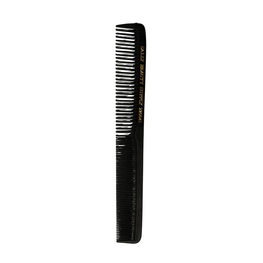 VTG‎ Sally Beauty Supply Dressing Comb Black Gold 220041 Dual Tooth Styling Tool